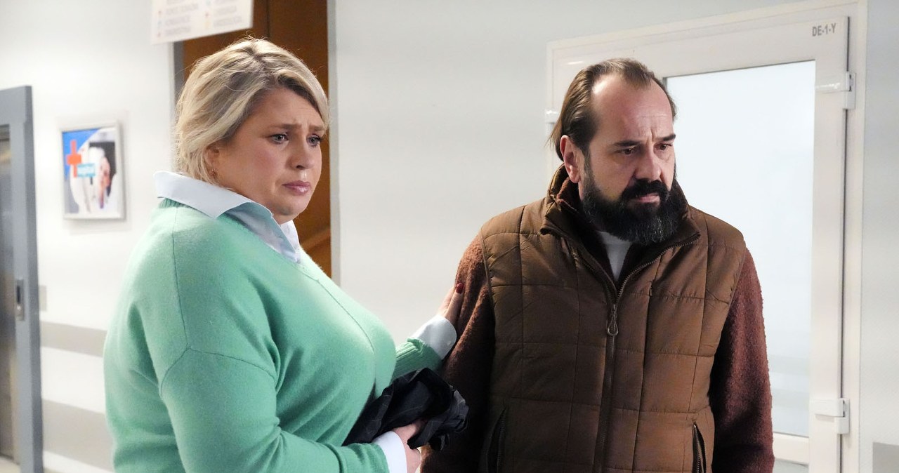 Borys z żoną odwiedzą swojego klienta w szpitalu /Źródło: AIM