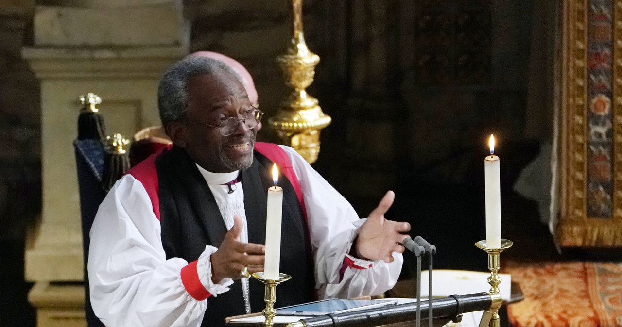 Bp Michael Curry podczas homilii /Getty Images