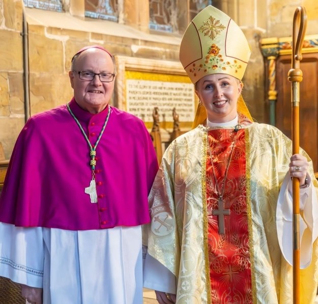 Bp Paulina Hławiczka-Trotman i bp Patryk z Kościoła rzymskokatolickiego /Archiwum prywatne