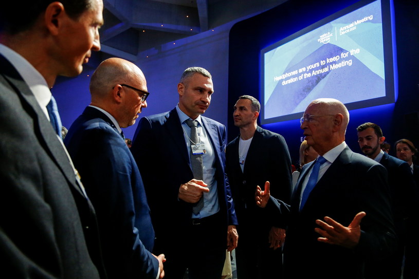 Bracia Kliczkowie w Davos /Arnd Wiegmann /Agencja FORUM