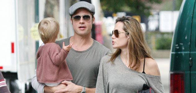 Brad Pitt, Angelina Jolie i ich córka Shiloh &nbsp; /Splashnews