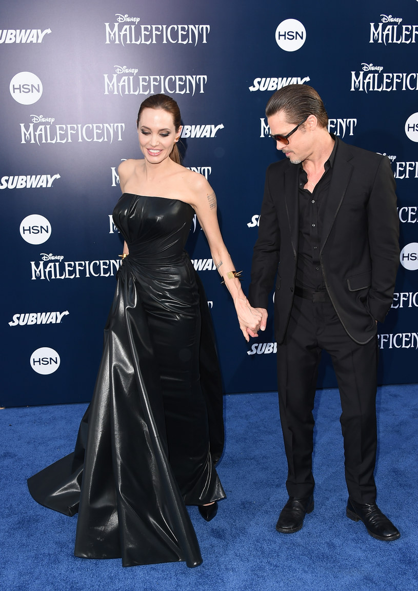 Brad Pitt i Angelina Jolie na premierze "Maleficent" /Jason Merritt /Getty Images