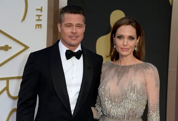 Brad Pitt i Angelina Jolie / 	MIKE NELSON    /PAP/EPA
