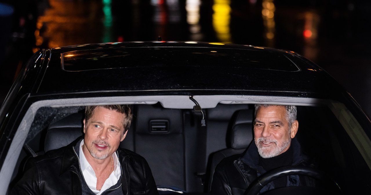 Brad Pitt i George Clooney na planie "Wolves" / Gotham/GC Images /Getty Images