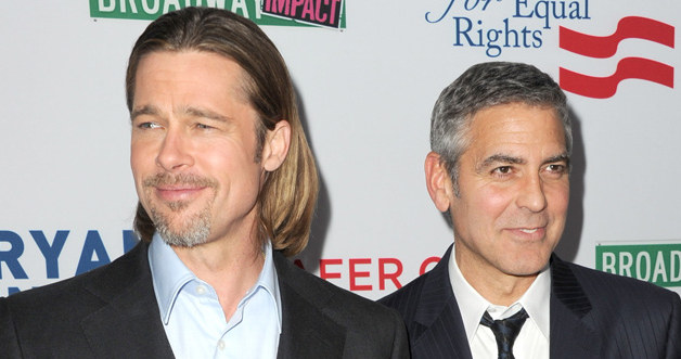 Brad Pitt i George Clooney /Kevin Winter /Getty Images