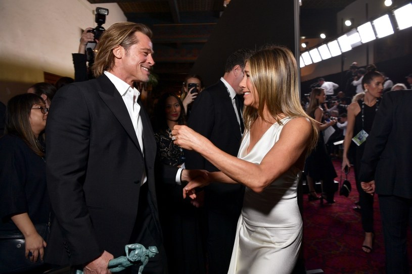 Brad Pitt i Jennifer Aniston - spotkanie po latach /Emma McIntyre /Getty Images