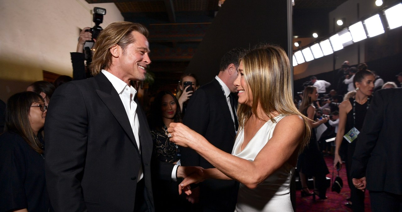 Brad Pitt i Jennifer Aniston - spotkanie po latach /Emma McIntyre /Getty Images