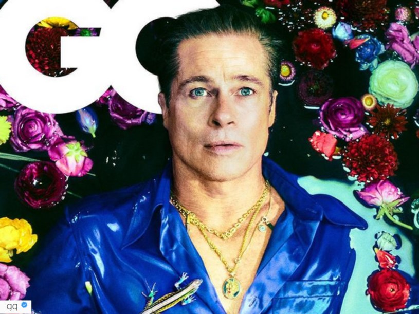 Brad Pitt na okładce magazynu "GQ" @gq/ /Instagram