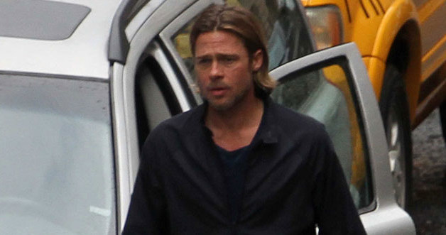 Brad Pitt na planie "World War Z" &nbsp; /Splashnews