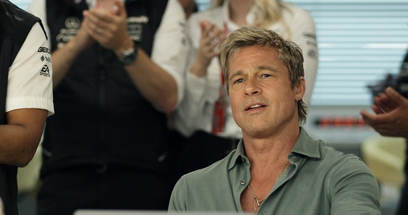 Brad Pitt w "F1" /materiały prasowe