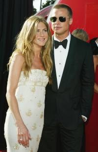 Brad z Jennifer Aniston, fot. Kevin Winter &nbsp; /Getty Images/Flash Press Media