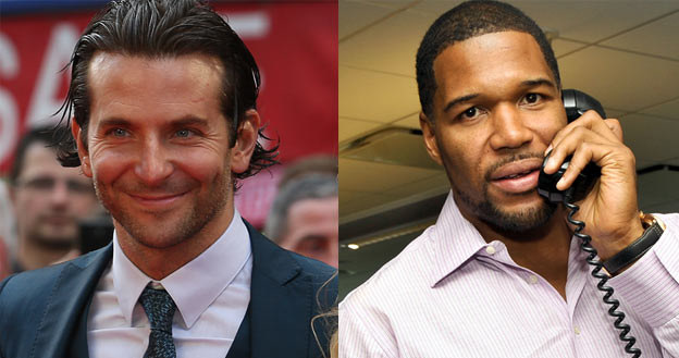 Bradley Cooper wydaje się pewny swego, Michael Strahan wykonuje jeszcze jeden telefon ... /Getty Images/Flash Press Media