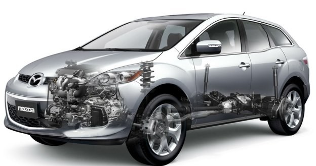 Brak centralnego dyferencjału to niższe koszty produkcji, ale wcale nie gorsze własności w terenie. /Mazda