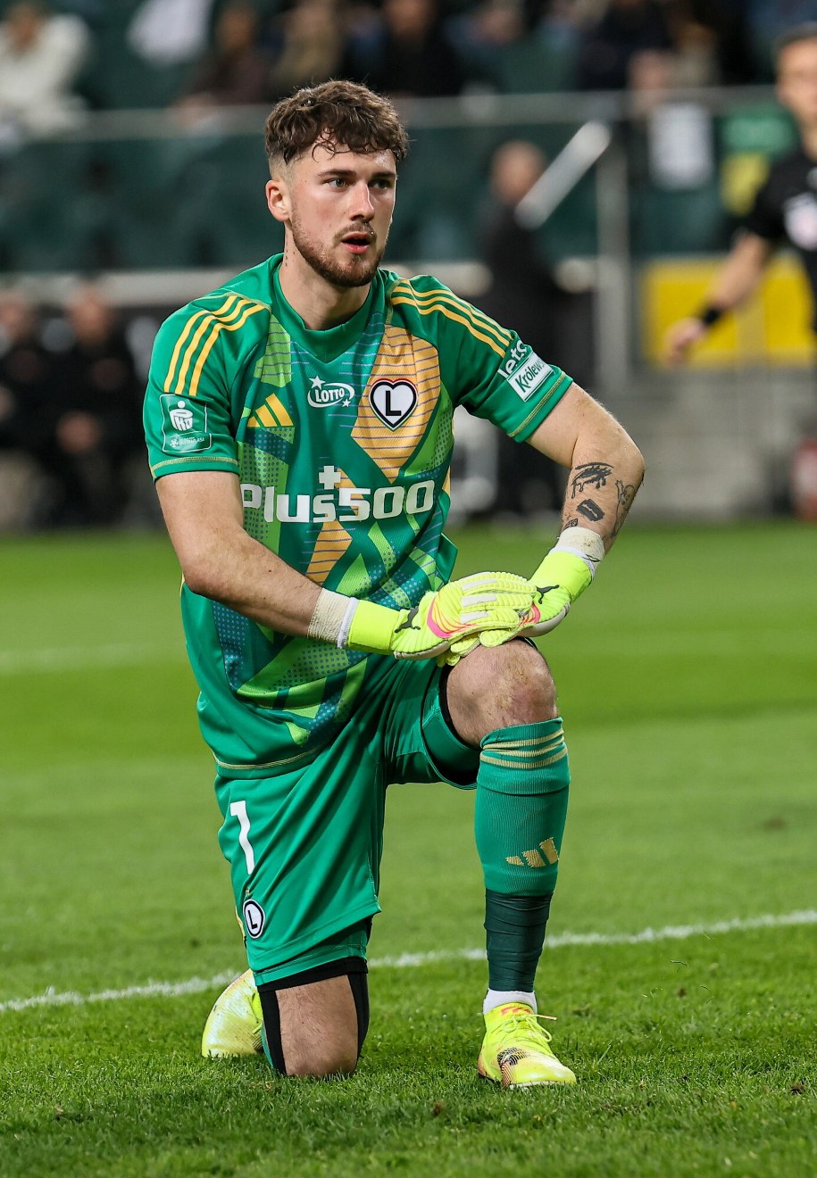 Bramkarz Legii Warszawa Kacper Tobiasz /Beata Zawadzka /PAP