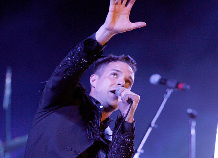 Brandon Flowers, wokalista i lider The Killers - fot. Kevin Winter /Getty Images/Flash Press Media