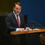 "Brawo Radek". Sikorski chwalony za przemówienie w ONZ