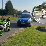 Brawurowy pościg za motocyklistą. Nie opłaca się uciekać