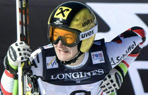 Brązowa medalistka olimpijska z Soczi w slalomie Kathrin Zettel /HANS KLAUS TECHT    /PAP/EPA