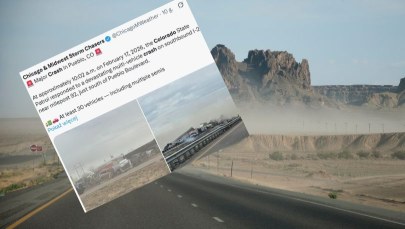 "Brązowa ściana" na autostradzie. Karambol z udziałem kilkudziesięciu aut, 4 osoby nie żyją