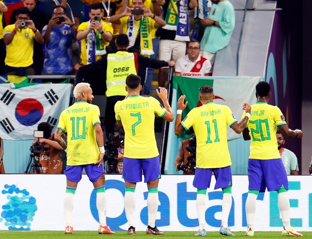 Brazylia w 1/8 finału pokonała Koreę Południową 4:1 /RUNGROJ YONGRIT /PAP/EPA