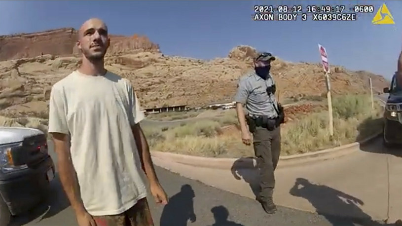 Brian Laundrie zatrzymany przez policję w sierpniu /The Moab Police Department/Associated Press /East News