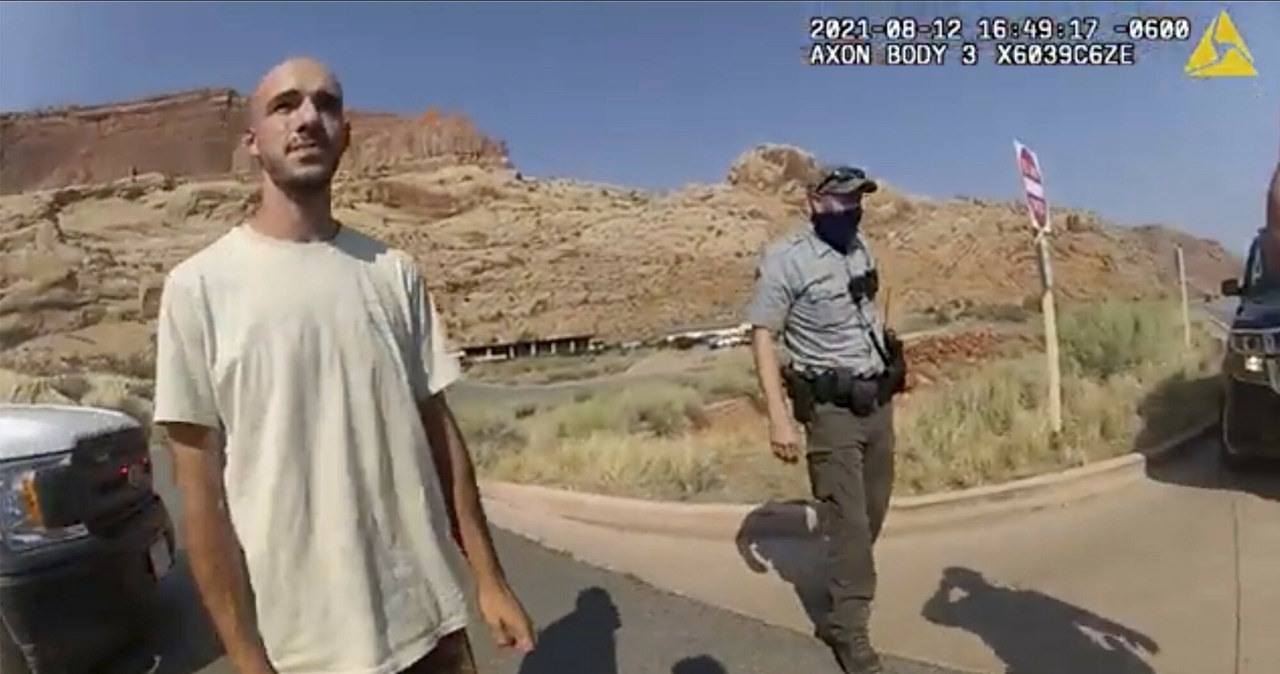 Brian Laundrie zatrzymany przez policję w sierpniu /The Moab Police Department/Associated Press /East News