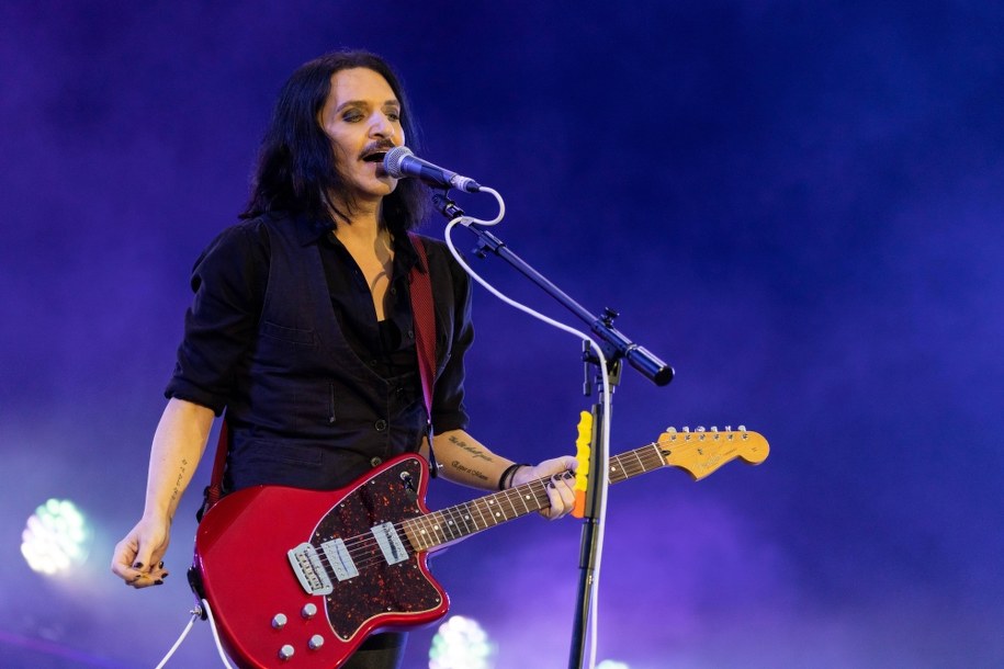 Brian Molko z zespołu Placebo /Daniel Karmann /PAP/DPA