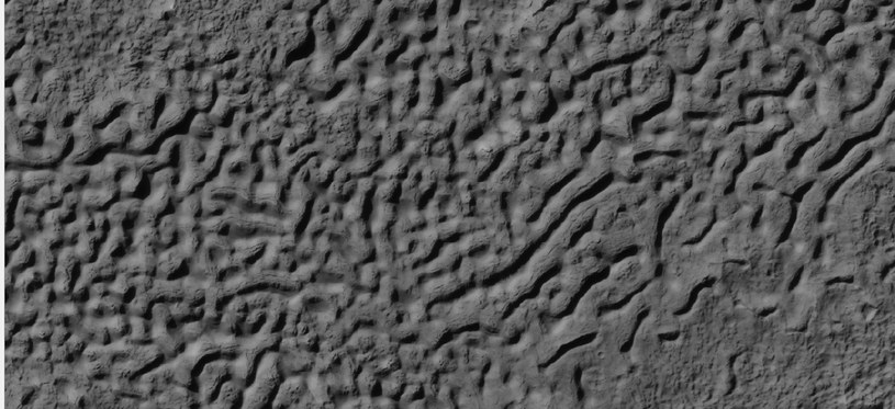 "Brian Terrain" przypomina powierzchnię ludzkiego mózgu /JPL-Caltech/UArizona /NASA