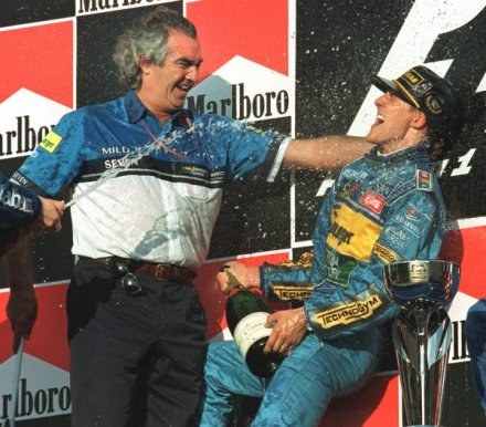 Briatore dobrze pamięta pierwsze zwycięstwa Schumachera w F1 /AFP