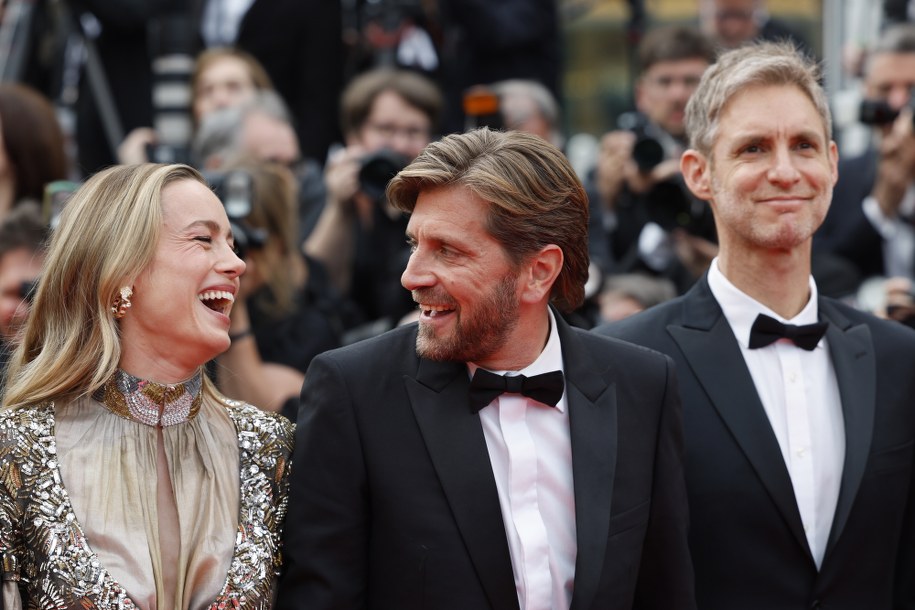 Brie Larson, Ruben Ostlund i Damian Szifron /GUILLAUME HORCAJUELO  /PAP/EPA