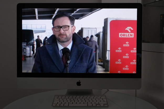 Briefing prasowy PKN Orlen (30.03) dotyczący zaangażowania spółki w działania związane z walką z koronawirusem /Mateusz Marek /PAP