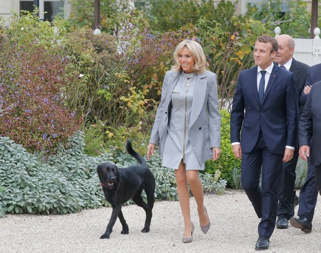 Brigitte i Emmanuel Macron /	MICHEL EULER / POOL /PAP/EPA