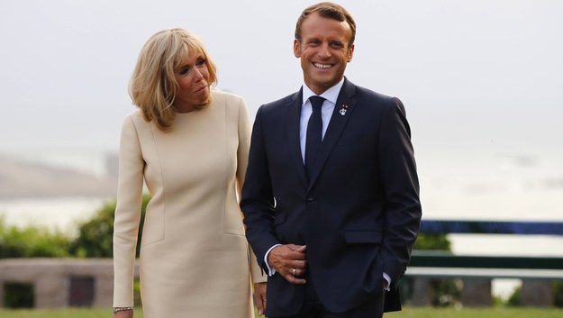 Brigitte i Emmanuel Macron /PAP/EPA