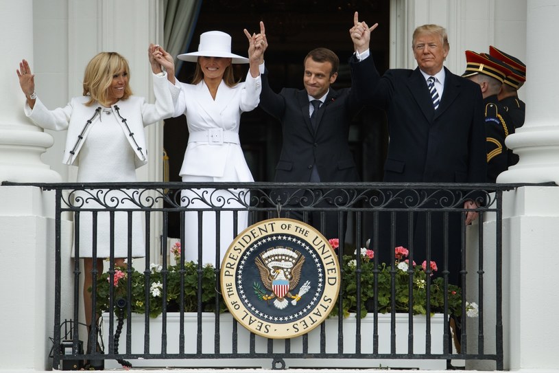 Brigitte Macron, Melania Trump, Emmanuel Macron, Donald Trump /Associated Press /East News
