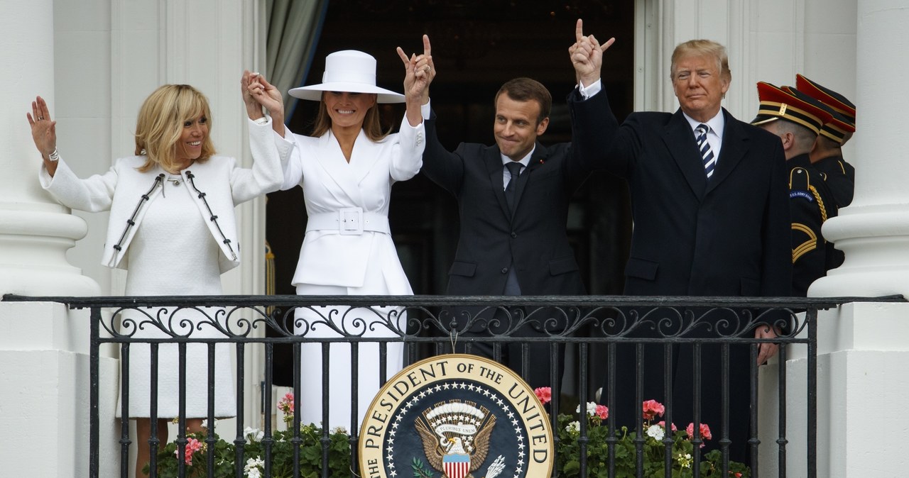 Brigitte Macron, Melania Trump, Emmanuel Macron, Donald Trump /Associated Press /East News