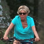 Brigitte Macron na rowerze! Ludzie przecierali oczy! 