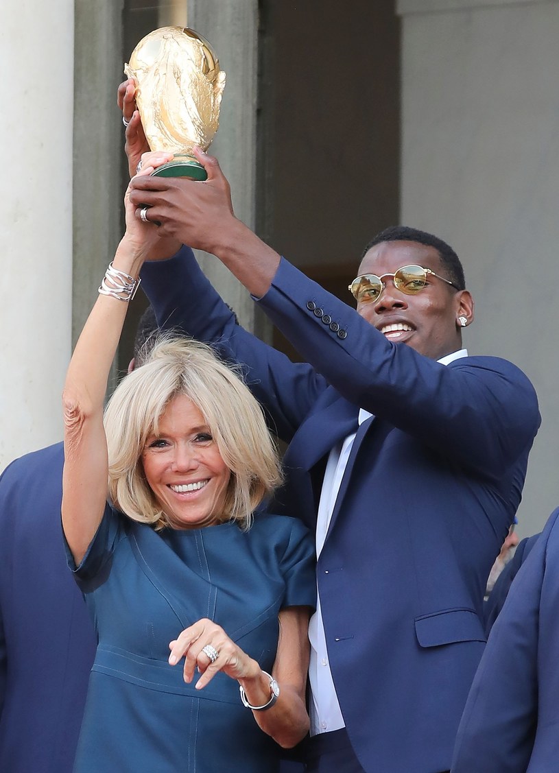 Brigitte Macron podczas finału Mistrzostw Świata /LUDOVIC MARIN/AFP /East News