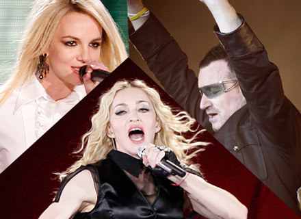 Britney Spears, Bono, Madonna - fot. Jeff Brass/ Kevin Winter /Getty Images/Flash Press Media