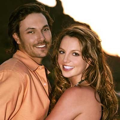 Britney Spears i jej mąż K-Fed (z lewej) /