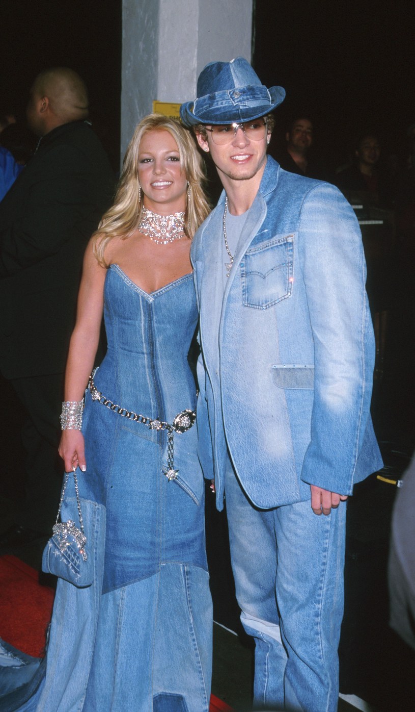 Britney Spears i Justin Timberlake w 2001 roku /Jeffrey Mayer /Getty Images