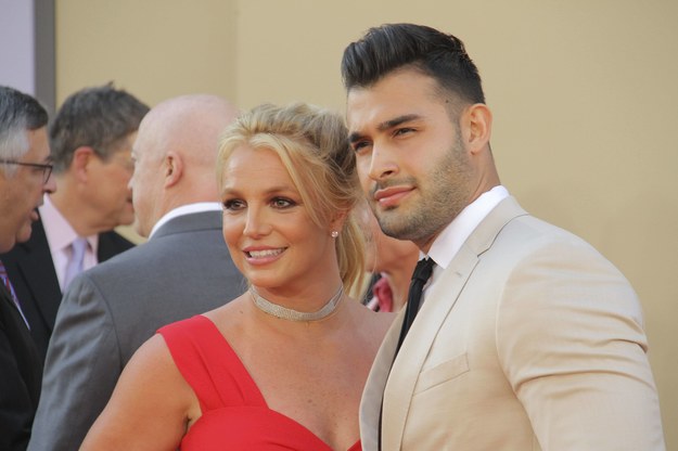 Britney Spears i Sam Asghari /	Joseph Martinez / PictureLux /PAP/Photoshot