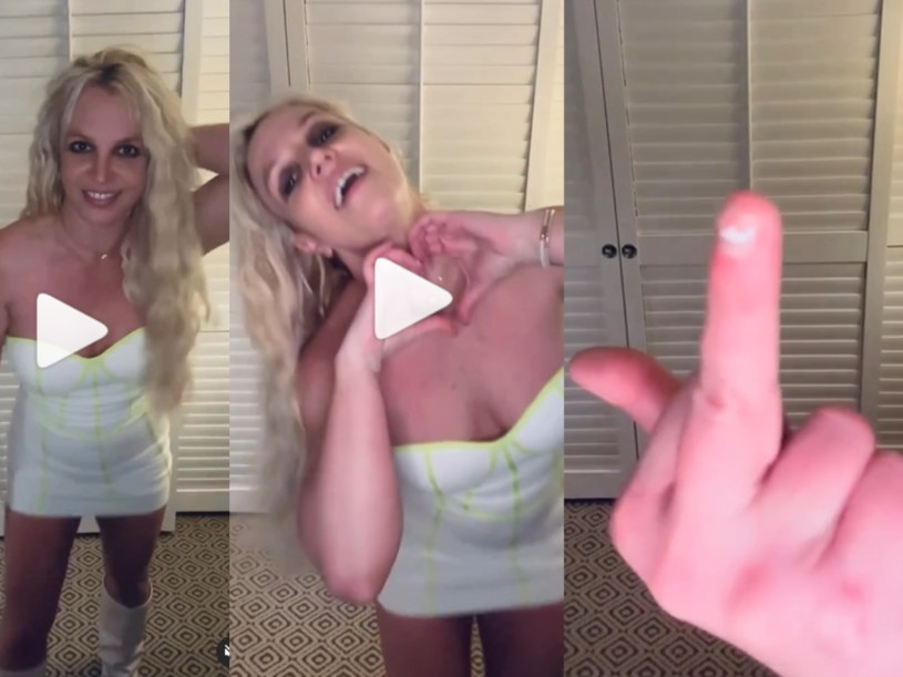 Britney Spears na dziwnym nagraniu /@britneyspears /Instagram