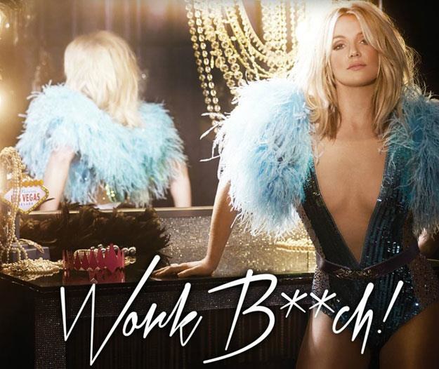 Britney Spears na okładce singla "Work B***ch" /