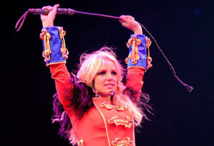 Britney Spears podczas obecnej trasy koncertowej "The Circus" fot. Kevin Mazur /Getty Images/Flash Press Media