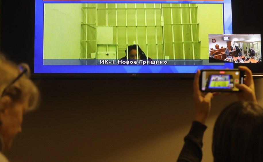 Brittney Griner uczestniczyła zdalnie w posiedzeniu procesu /MAXIM SHIPENKOV    /PAP/EPA