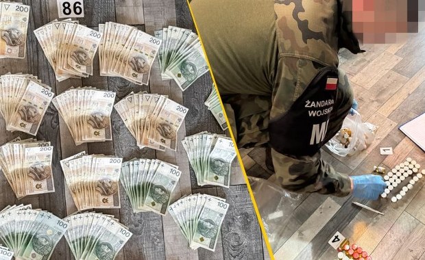 Broń i sterydy warte ponad milion złotych. Wśród zatrzymanych żołnierz