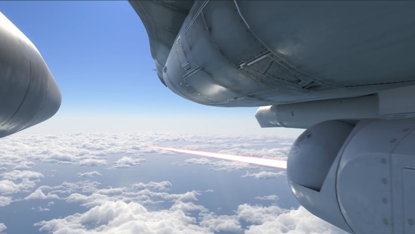 Broń laserowa zamontaowana w F16 /Lockheed Martin /YouTube