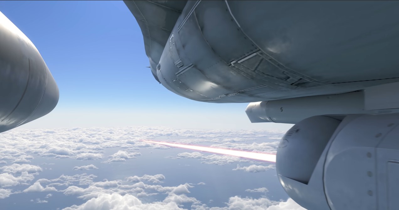 Broń laserowa zamontaowana w F16 /Lockheed Martin /YouTube