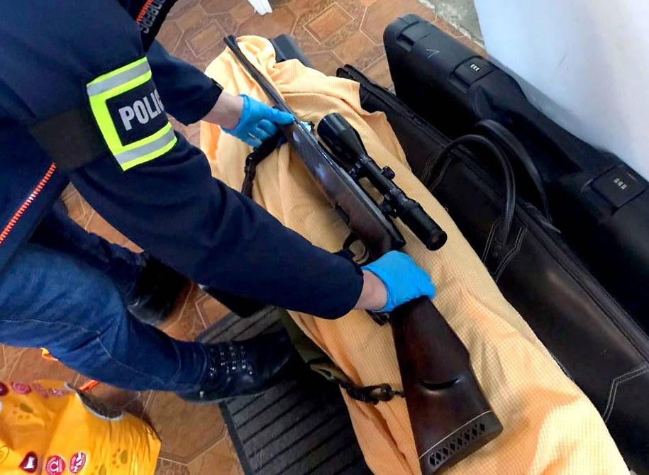 Broń myśliwska /KPP Rawa Mazowiecka /Policja