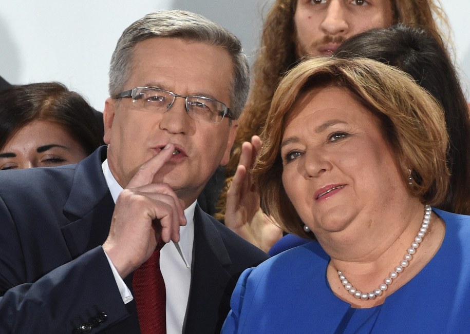 Bronisław i Anna Komorowscy /Radek Pietruszka /PAP